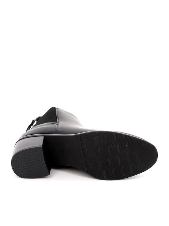 Women's Ankle Boots with Medium Heel Black