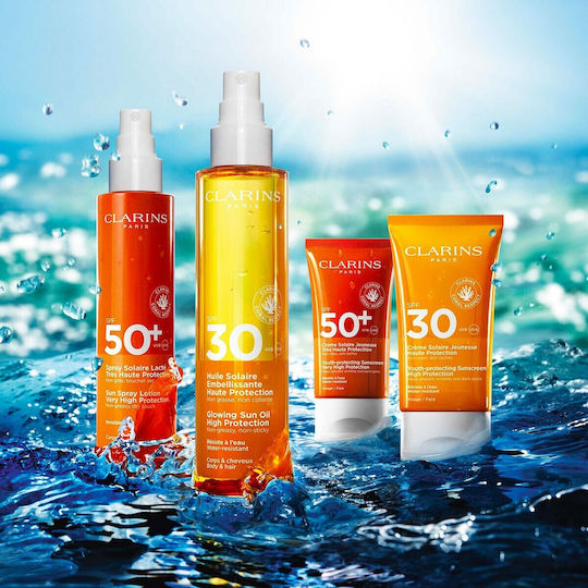Clarins SPF50SPF50+ Αδιάβροχο Βρεφικό Αντηλιακό Γαλάκτωμα για Πρόσωπο 50ml