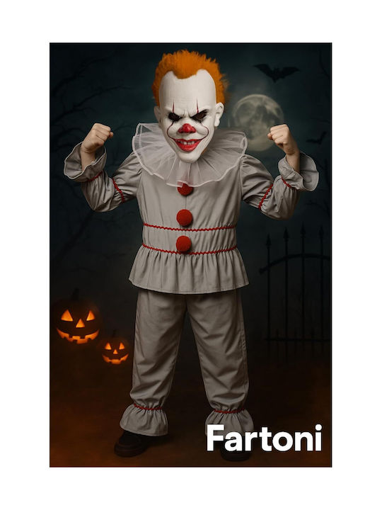 Fartoni Pennywise Scary Clown Realistic Halloween Clown Mask