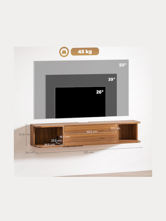 TV-Ständer Karydia M120xP24xH22.4cm