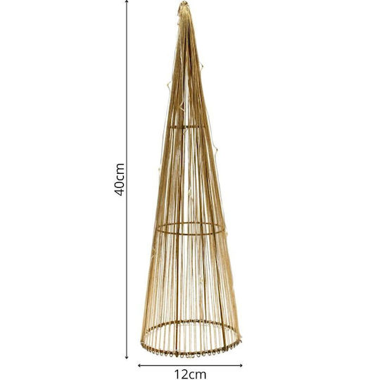 cu lumină LED Decorațiune de Crăciun Braduleț 40cm. Auriu
