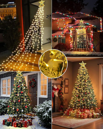 Lumini De Crăciun Cu LED Pentru Perdea 3.5m 360 LED-uri