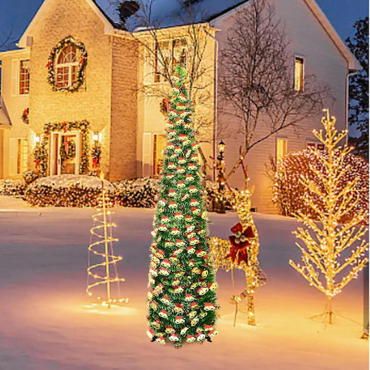 Faltbarer Künstlicher Grüner Weihnachtsbaum 150 Cm Blickfang Feiertagsdekoration