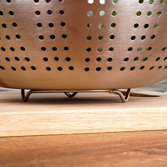 Excellent Houseware Σουρωτήρι Λαχανικών από Ανοξείδωτο Ατσάλι 24x11cm