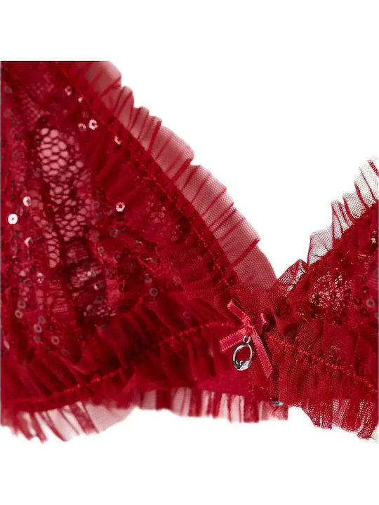 Red Sequins Σουτιέν Push Up