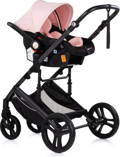 Chipolino Amore Reversible 2 in 1 Baby Stroller Suitable for Newborn Powder Pink