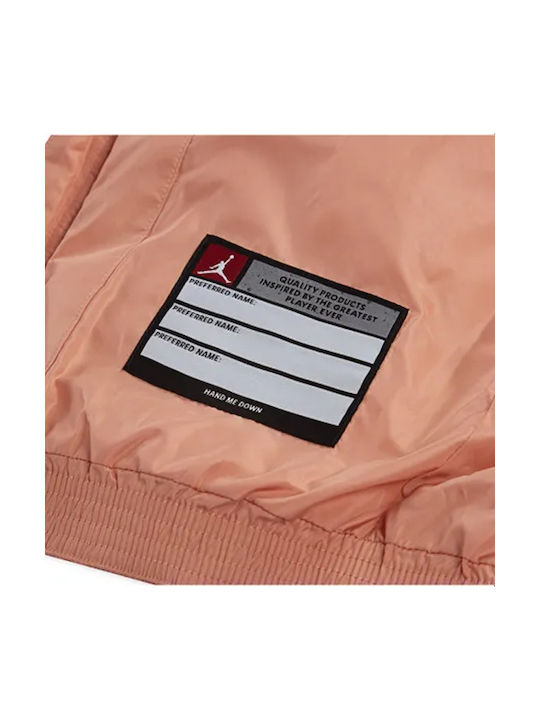 Kids Quilted Jacket with Hood Orange Puffer