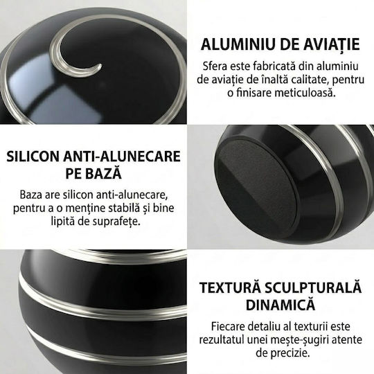 Alista Home Fidget Spinner Metallisch Grau