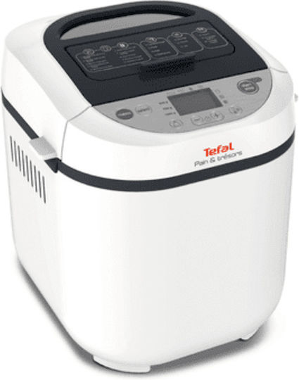 Tefal Bread And Treasures Bread Maker 700W with Container Capacity 1000gr and 20 Baking Programs