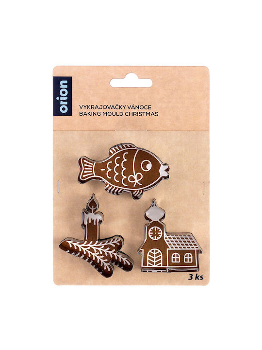 Orion Set Christmas Gray Cookie Cutters 3 Pieces