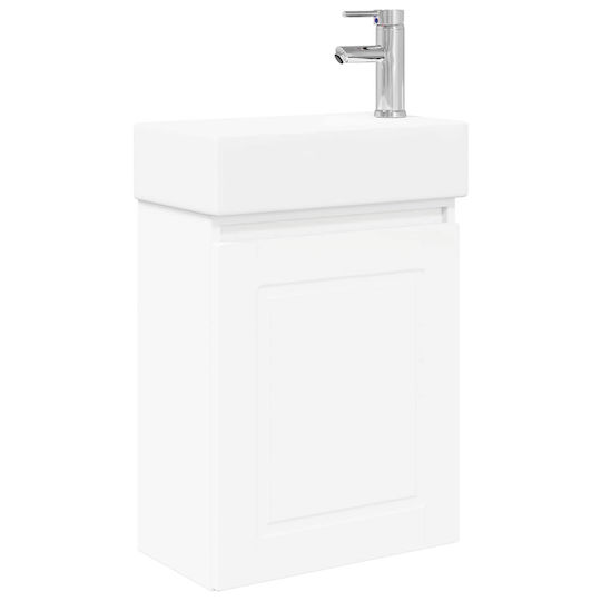 vidaXL Плот със Смесител М45.5xД22.5xВ84см Бял