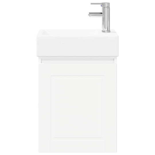 vidaXL Плот със Смесител М45.5xД22.5xВ84см Бял