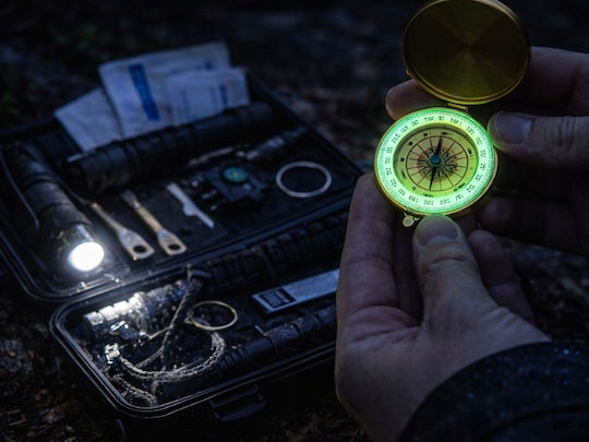 Set Supraviețuire 35 1 Lanternă Busolă Kit Prim Ajutor Survival Kit Camping Aria Trade