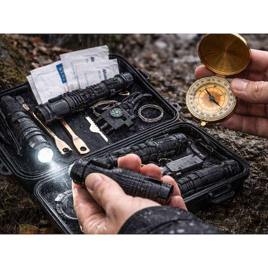 Set Supraviețuire 35 1 Lanternă Busolă Kit Prim Ajutor Survival Kit Camping Aria Trade