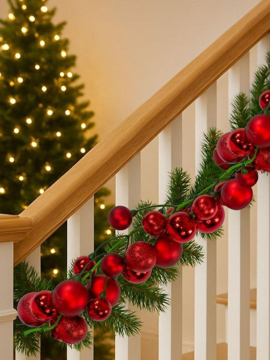 Edelman Weihnachtliche Girlande Rot 80Stück