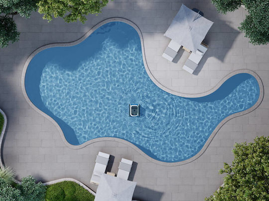 Ecovacs Ultramarine P1 Wireless Robotic Pool Cleaner Bottom Walls Waterline