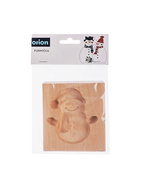 Orion Formă De Tăiat Biscuiți Din Lemn Oameni De Zăpadă 11x9.5cm