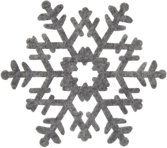 Orion Σουπλά από Τσόχα Γκρι 13.5cm 6τμχ