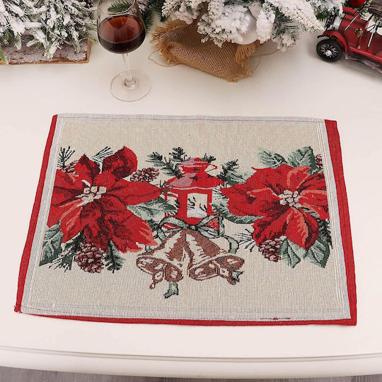 Alista Home Σουπλά Υφασμάτινο Κόκκινο 43x34cm