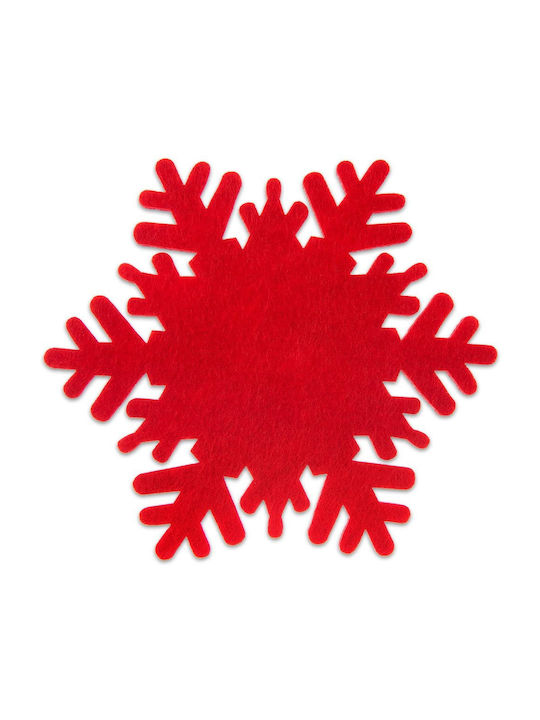 Orion Felt Placemats Red 13.5x13cm 6 Pieces