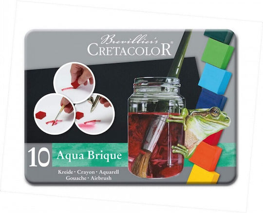 Cretacolor Σετ Νερομπογιές Τιρκουάζ 10τμχ