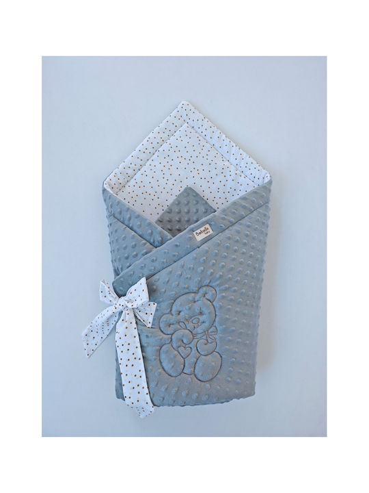 SteweHome Baby Blanket Nursery Swaddling Blanket Gray with Animal 85x85cm