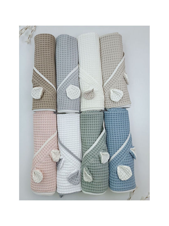 SteweHome Baby Blanket Nursery Swaddling Waffle Navy Blue 100x90cm