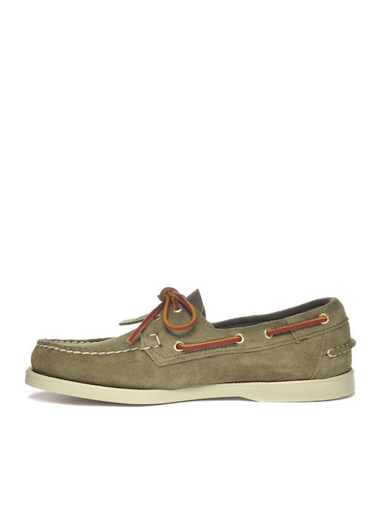 Portland Men's Loafers in Green Colour