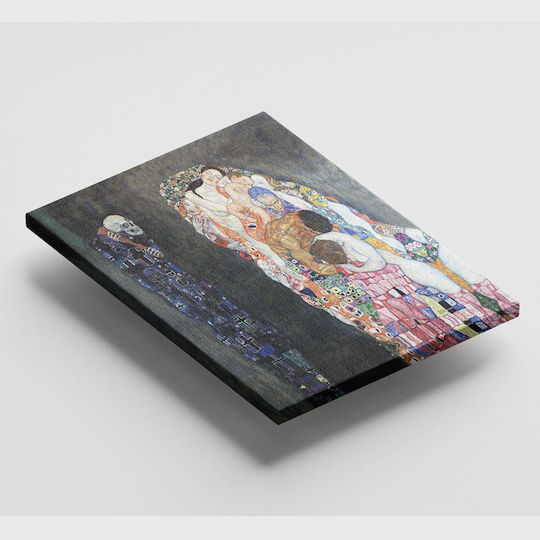 Painting Gustav Klimt Life Death Canvas Print 40x40 Cm
