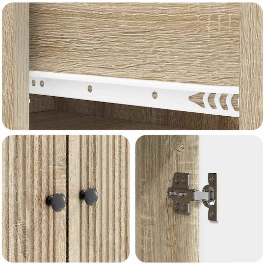 vidaXL Badezimmerschrank Sonoma