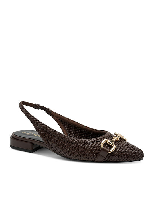 Marco Tozzi Γυναικείες Μπαλαρίνες Slingback σε Καφέ Χρώμα Marco Tozzi Γυναικείες Μπαλαρίνες Slingback σε Καφέ Χρώμα