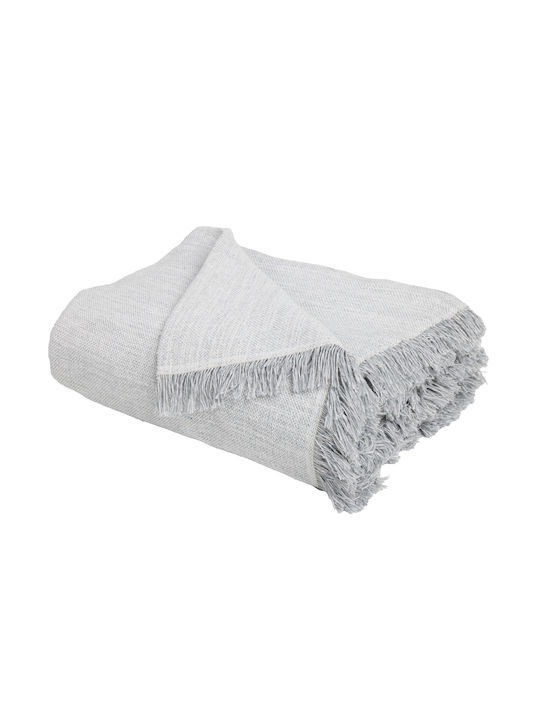 Das Home Das Home Zweisitzer-Sofa Überwurf 180x250cm Grau