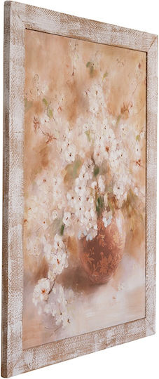 Artekko Gemälde Buntes Gemälde Segeltuch Holzrahmen 90x3x120 cm