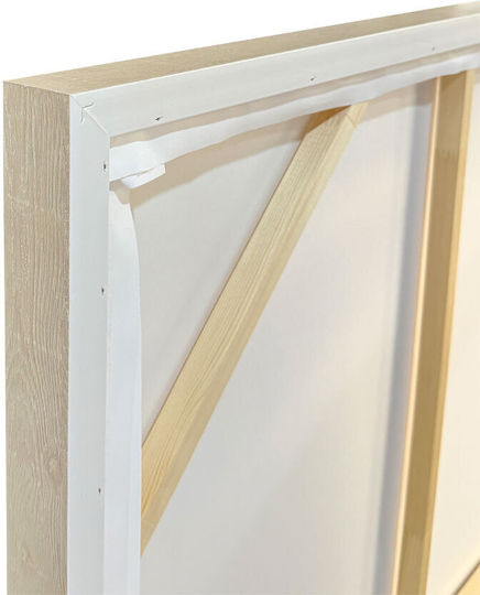 Rhythm A Decorative Painting Frame 80x120x4cm Canvas Beige White Ps 034668