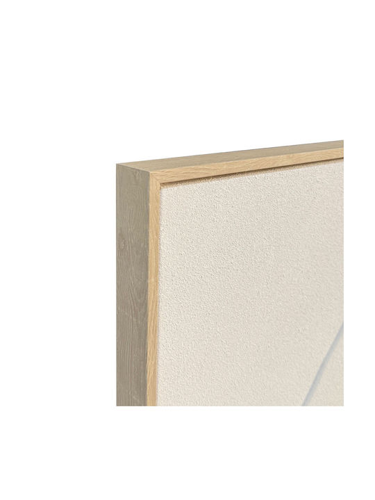 Rhythm A Πινακας Διακοσμητικος Κορνιζα 80x120x4cm Καμβας Μπεζ Λευκο Ps 034668
