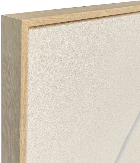 Rhythm A Decorative Painting Frame 80x120x4cm Canvas Beige White Ps 034668