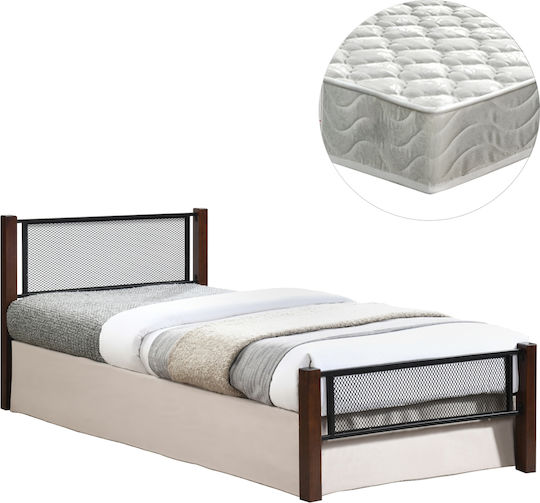 Rayven Κρεβάτι Μονό με Στρώμα 90x190cm Dirty Oak Rayven Κρεβάτι Μονό με Στρώμα 90x190cm Dirty Oak