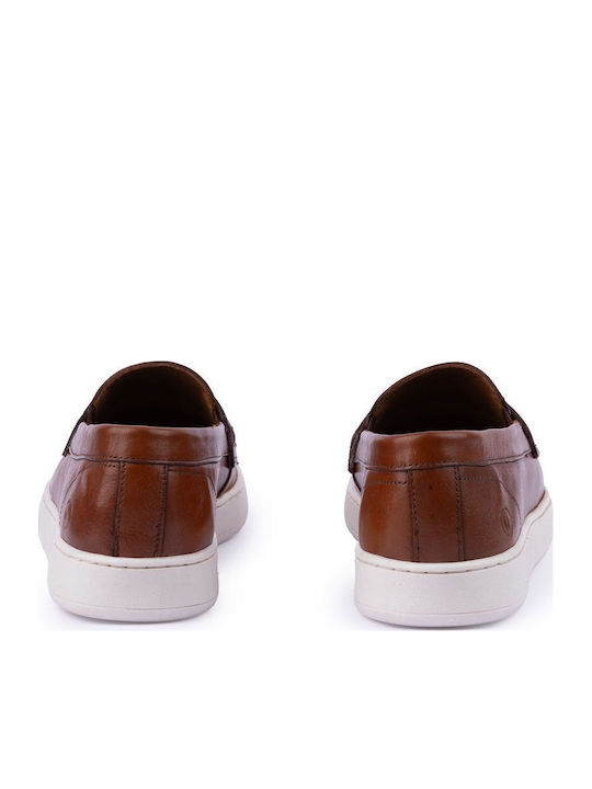 Men's Loafers In Tabac Brown Colour