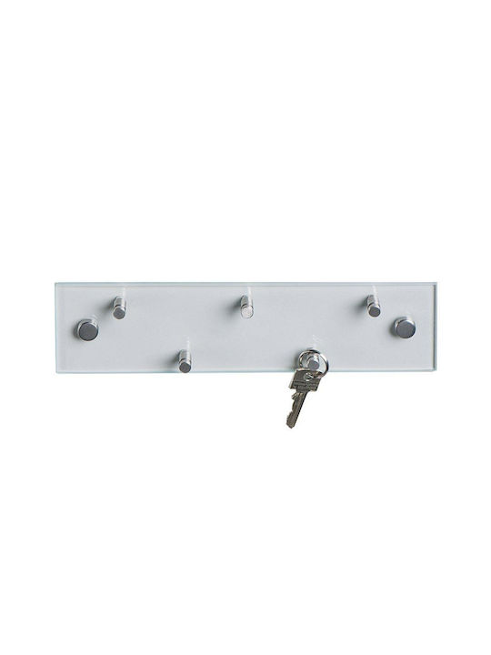 Wall Key Holder 5 Hooks 30x3x7.5cm
