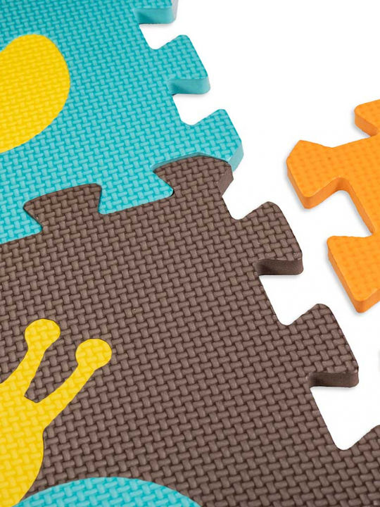 Kruzzel Interaktives Kinder-Bodenpuzzle mit Tieren 9 Teile