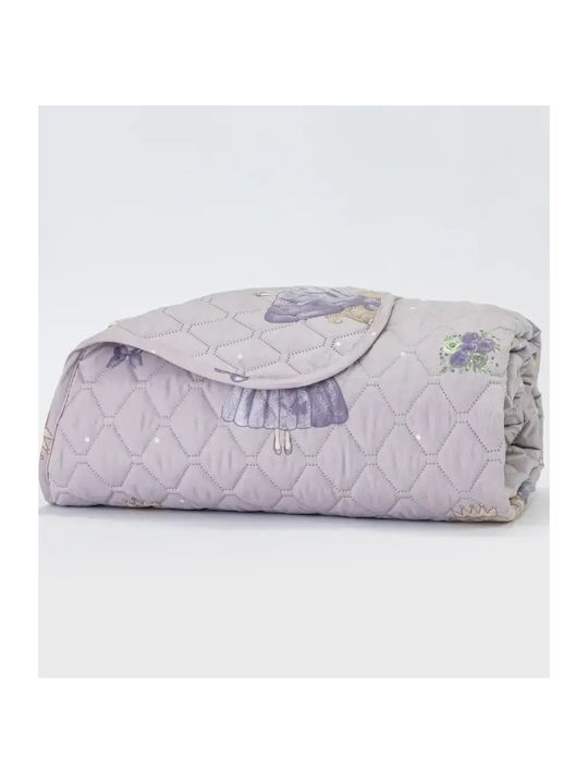 Borea Lily Baby Quilt Polyester Lilac 110x140cm