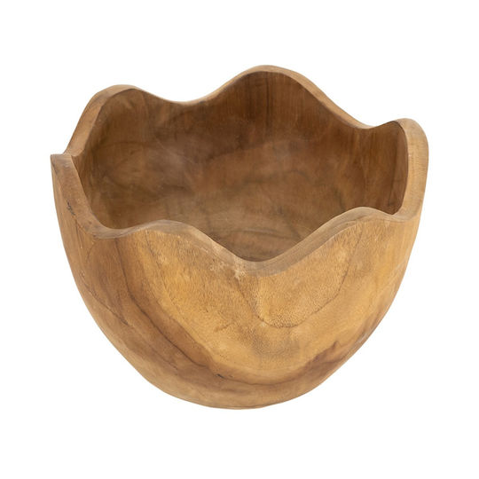 Artekko Bol Decorativ Din Lemn Maro 26x26x4cm