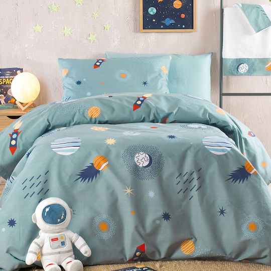 Rythmos Set Kids Duvet Cover Single Green