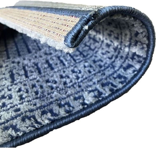 United Carpet Modern Bedroom Rugs Set Blue 100-1114-4 3pcs