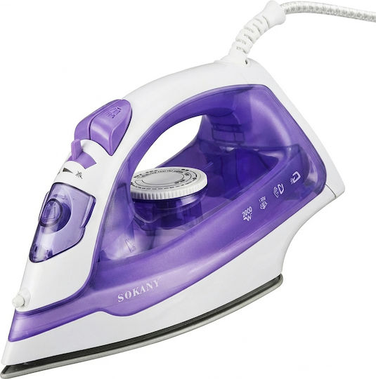 Sokany SK-YD-2111 Fier de Călcat cu Aburi 2000W cu Talpă Ceramică