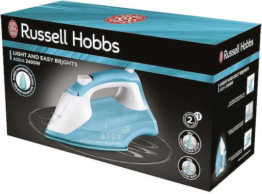 Russell Hobbs Light & Easy Brights Σίδερο Ατμού 2400W με Κεραμική Πλάκα και Συνεχόμενη Παροχή Ατμού 115gr/min