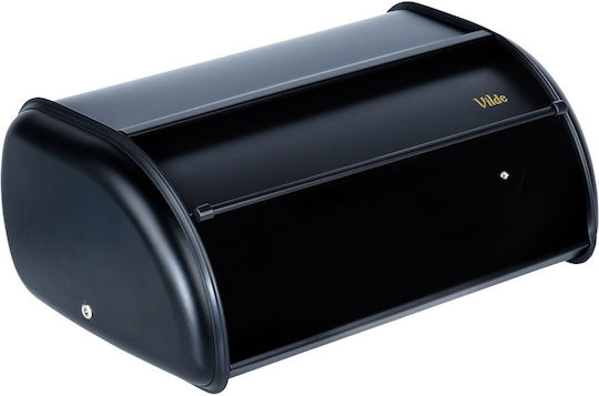Orion Brotkasten mit Deckel Inox Schwarz 36x23x14.5cm