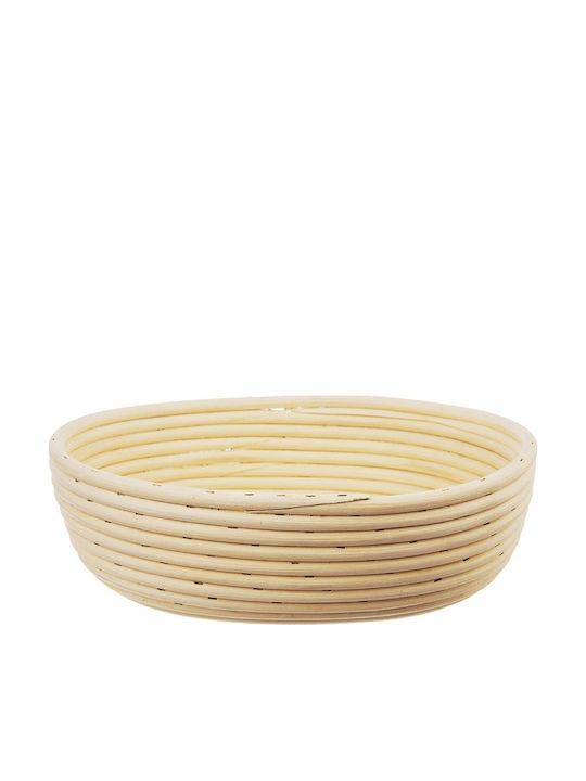 Orion Ψωμιέρα από Rattan Μπεζ 28x22x9cm
