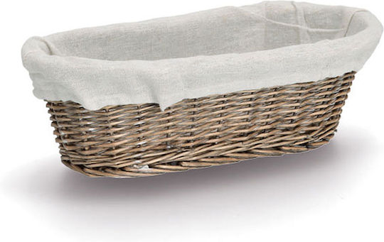 Zeller Καλάθι Ψωμιού Ψάθινο 33x14x10cm