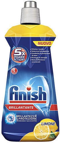 Finish Rinse Aid Brightener Liquid with Lemon Scent 800ml